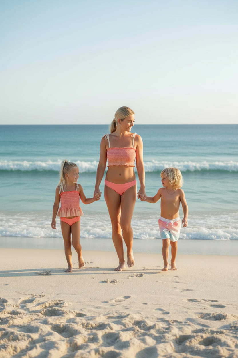 LB Boy's Swim Surf Shorts (sundown ombre)