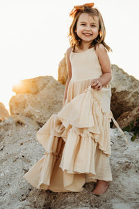 SS Girl's Dress Wendy Dress (sand muslin)