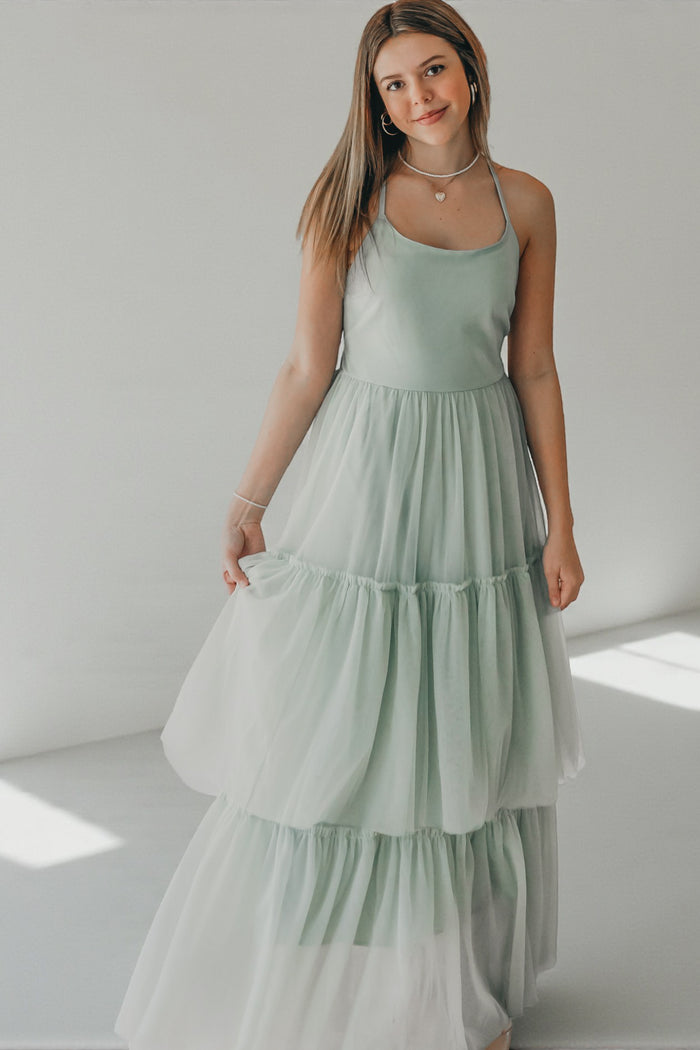 SS Women's Dress Women's Wendy Dress (mint tulle)