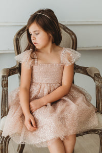 SS Girl's Dress Juliet Dress (sequin pink tulle)