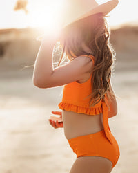 LB Girl's Swim Scoopback Set (turmeric) FINAL SALE