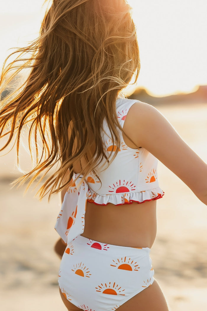 LB Girl's Swim Scoopback Set (spice sun) FINAL SALE