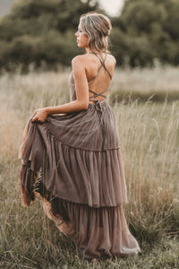 SS Women's Dress Women's Wendy Dress (mocha tulle)