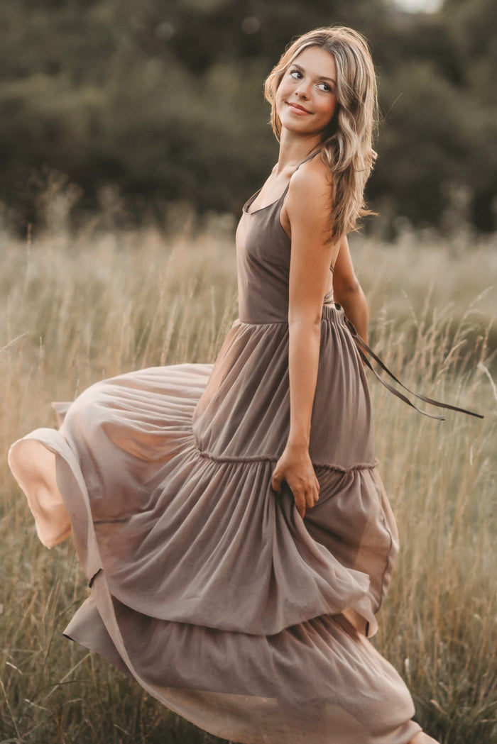 SS Women's Dress Women's Wendy Dress (mocha tulle)