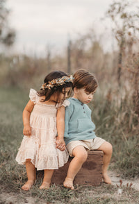 SS Boy's Top Knox Hoodie (soft teal muslin)