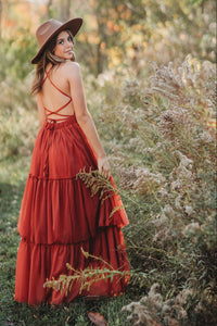 SS Women's Dress Women's Wendy Dress (venetian red tulle)