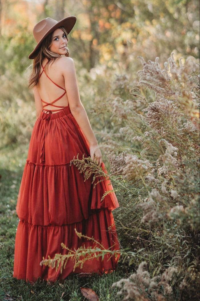SS Women's Dress Women's Wendy Dress (venetian red tulle)