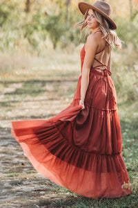 SS Women's Dress Women's Wendy Dress (venetian red tulle)
