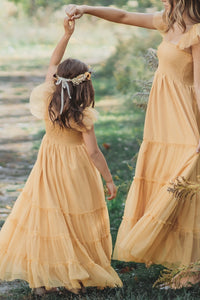 SS Girl's Dress Marabella Dress (saffron tulle)