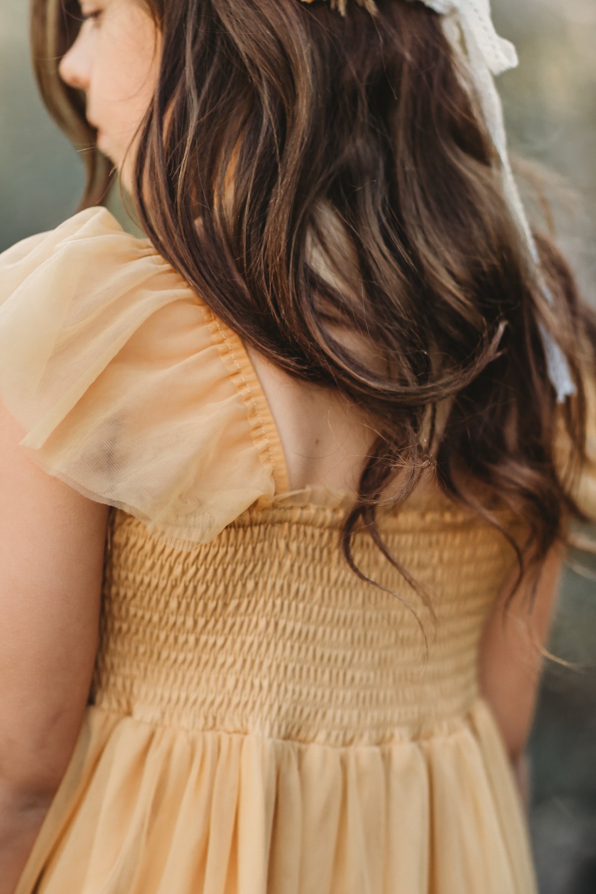 SS Girl's Dress Marabella Dress (saffron tulle)