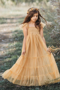 SS Girl's Dress Marabella Dress (saffron tulle)