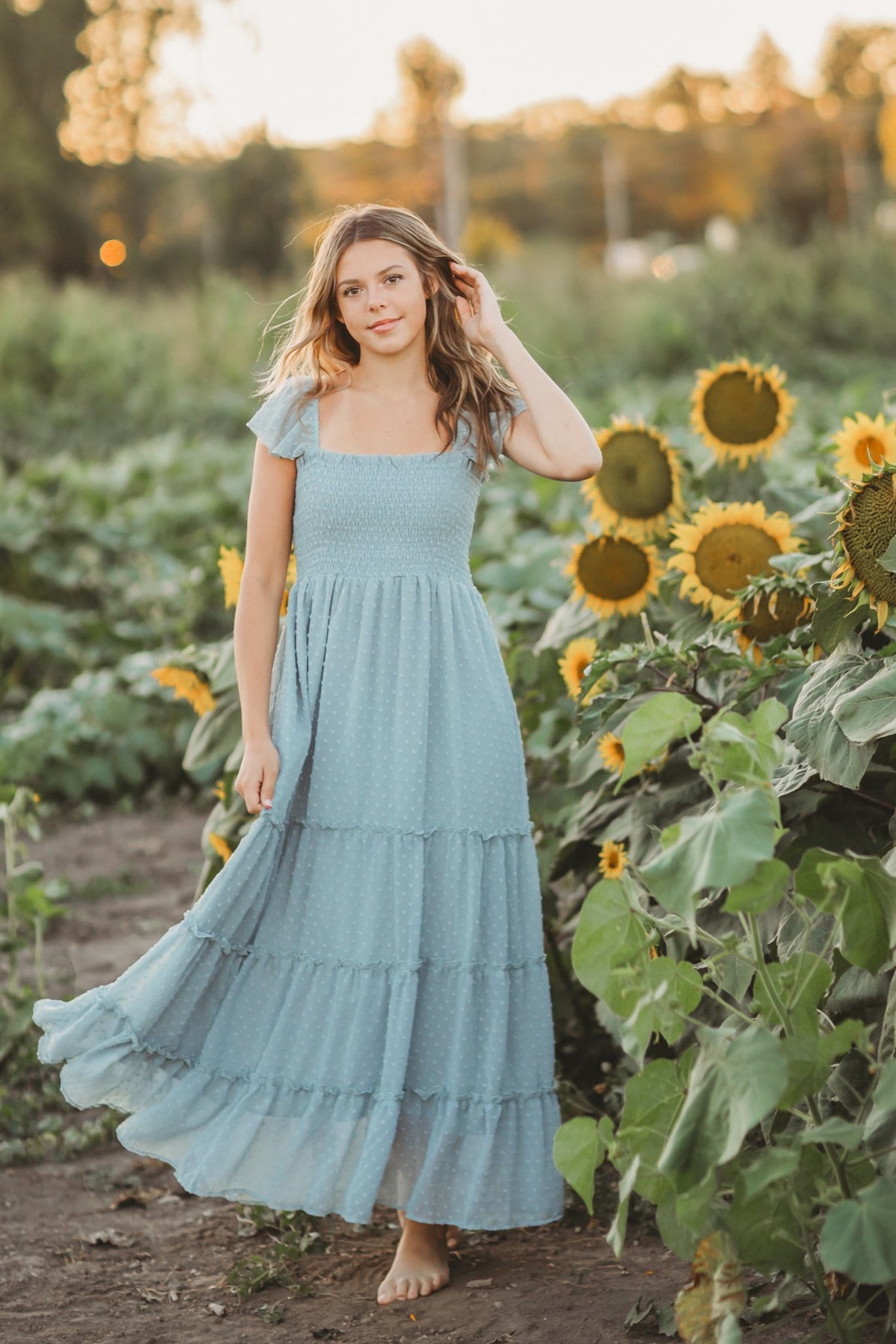 SS Women's Dress Women's Marabella Dress (blue swiss dot)