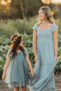 SS Women's Dress Women's Marabella Dress (blue swiss dot)