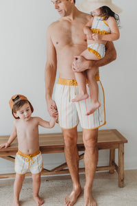 LB Boy's Swim Surf Shorts (color stripes)