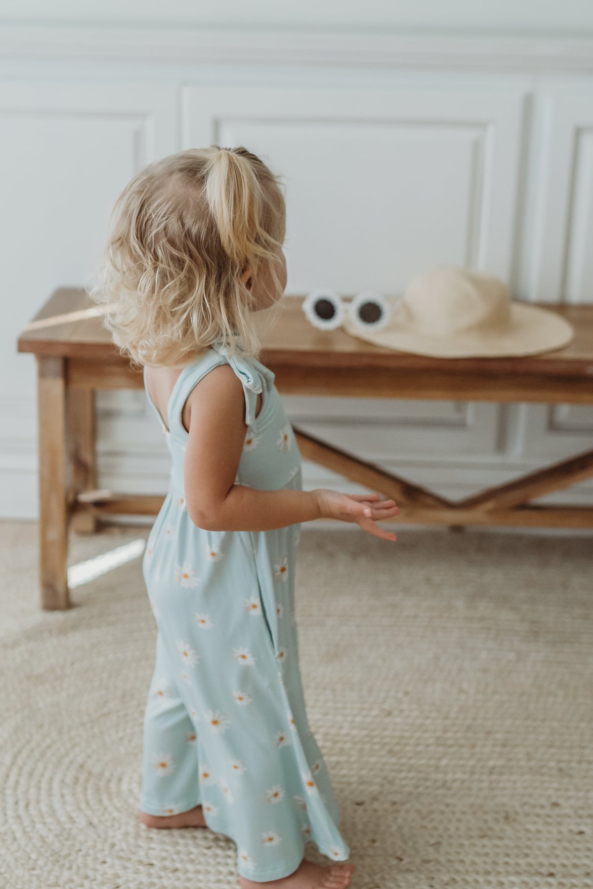 LB Girl's Romper Rita Tie Romper (daisy) FINAL SALE
