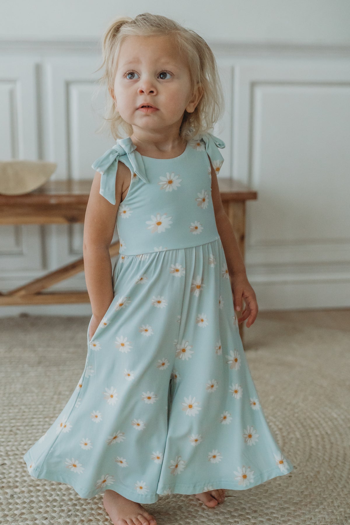LB Girl's Romper Rita Tie Romper (daisy) FINAL SALE