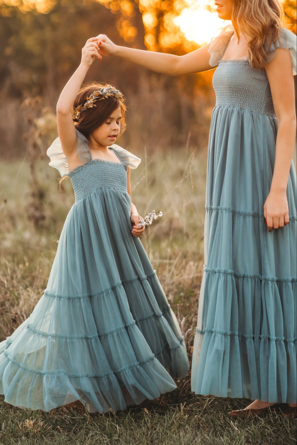 SS Women's Dress Women's Marabella Dress (soft teal tulle)