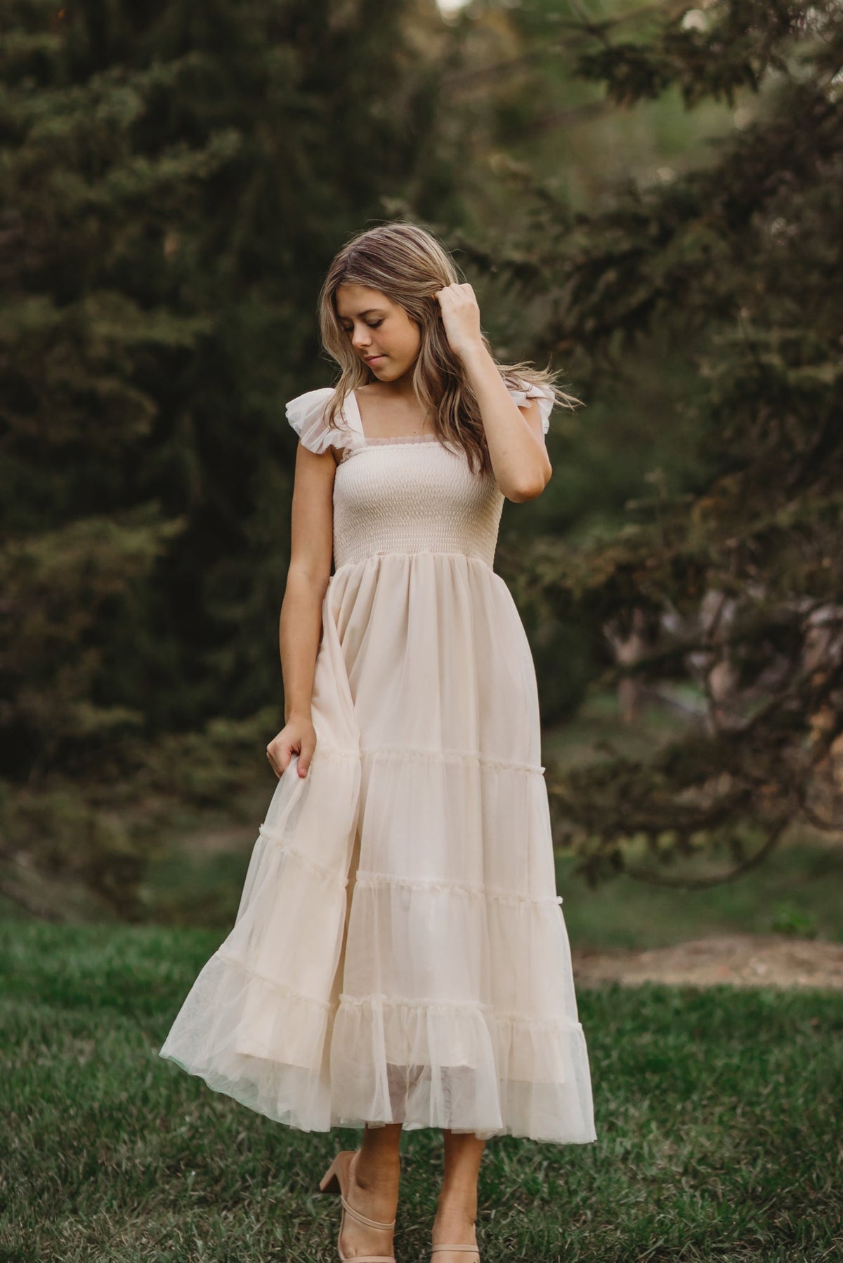 SS Women's Dress Women's Pia Dress (antique ivory tulle)