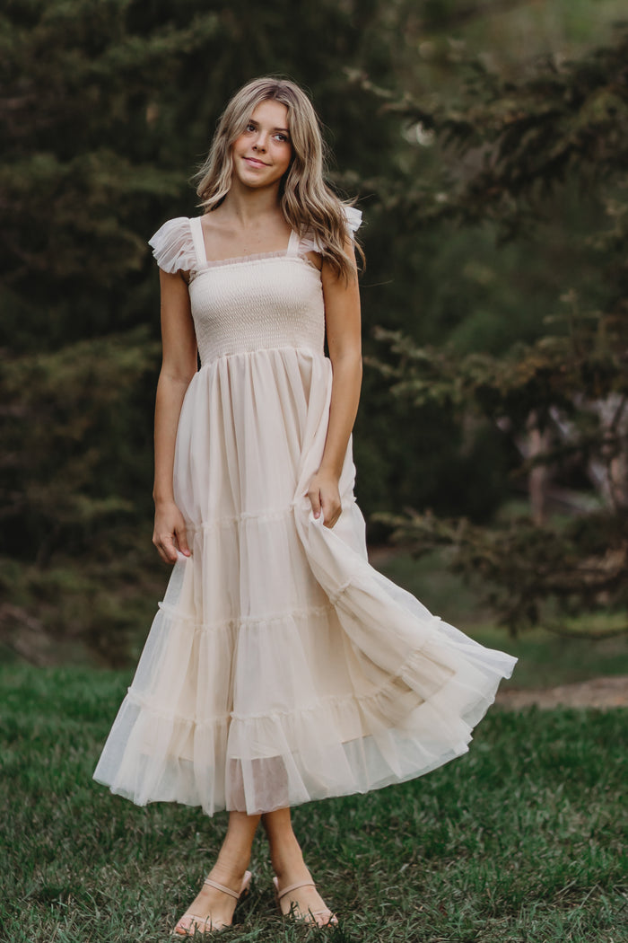 SS Women's Dress Women's Pia Dress (antique ivory tulle)