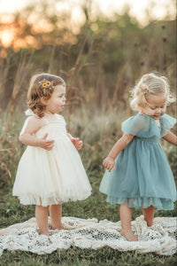 SS Girl's Dress Isa Dress (antique ivory tulle)