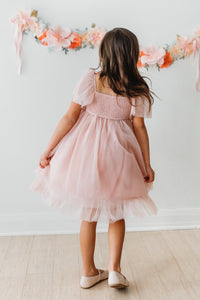 SS Girl's Dress Fawn Dress (soft pink tulle)