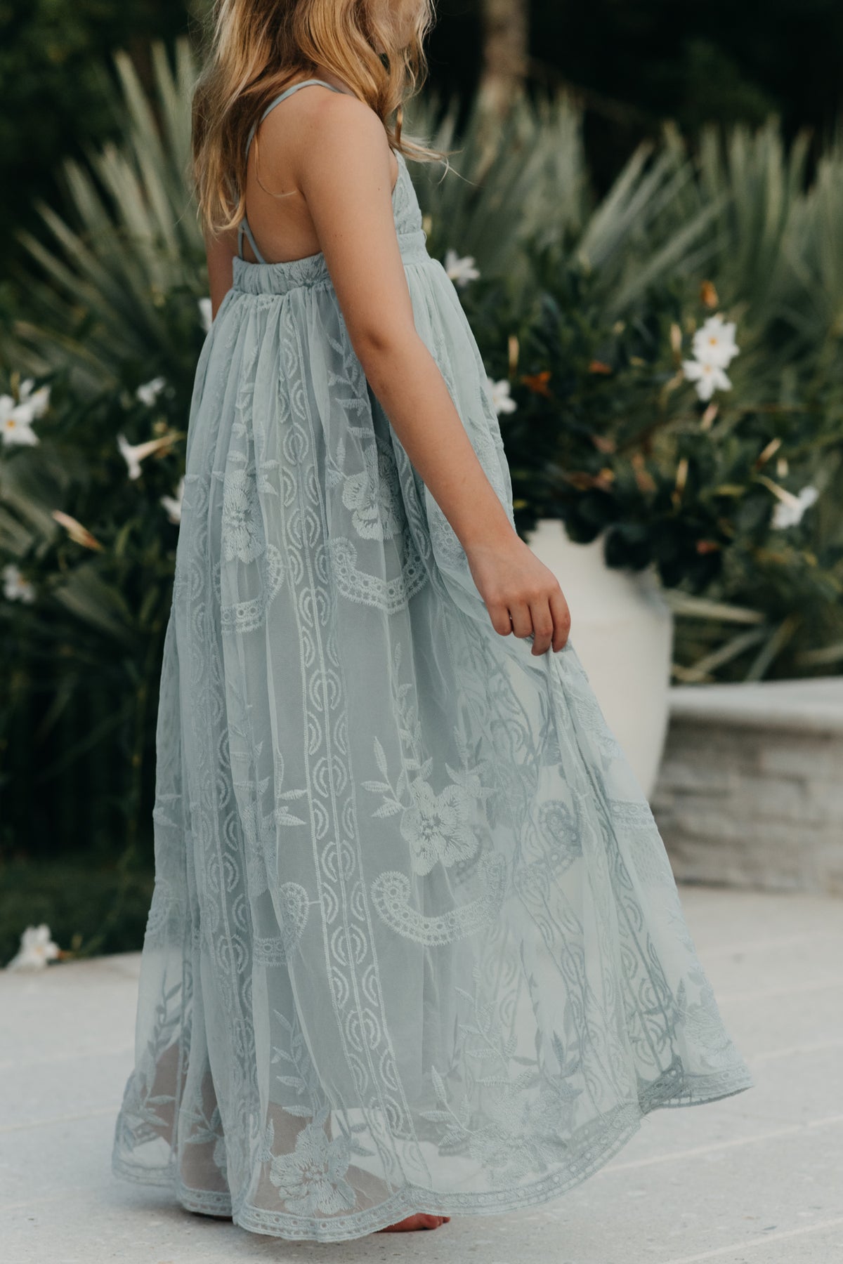 SS Girl's Dress Madeline Lace Dress (airy blue)