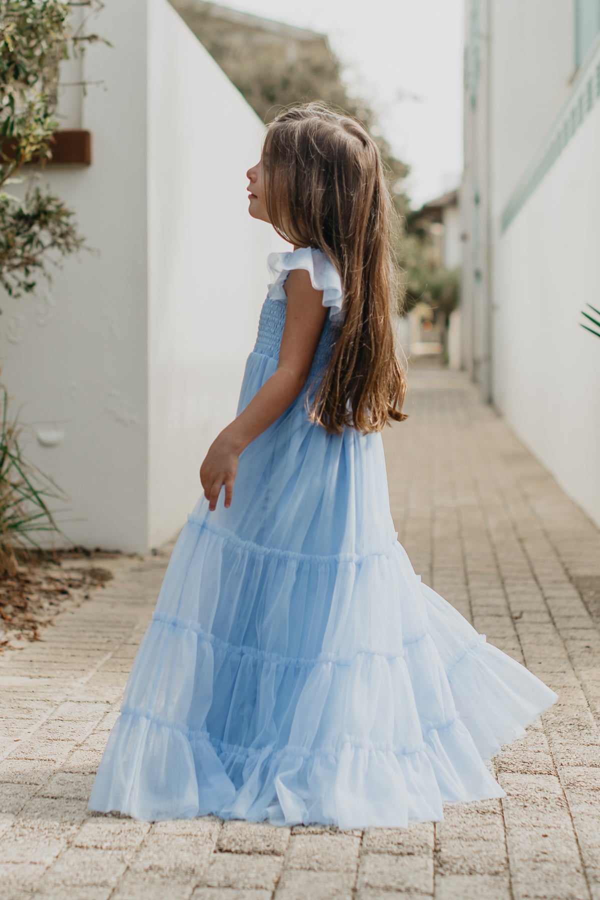 SS Girl's Dress Marabella Dress (periwinkle tulle)