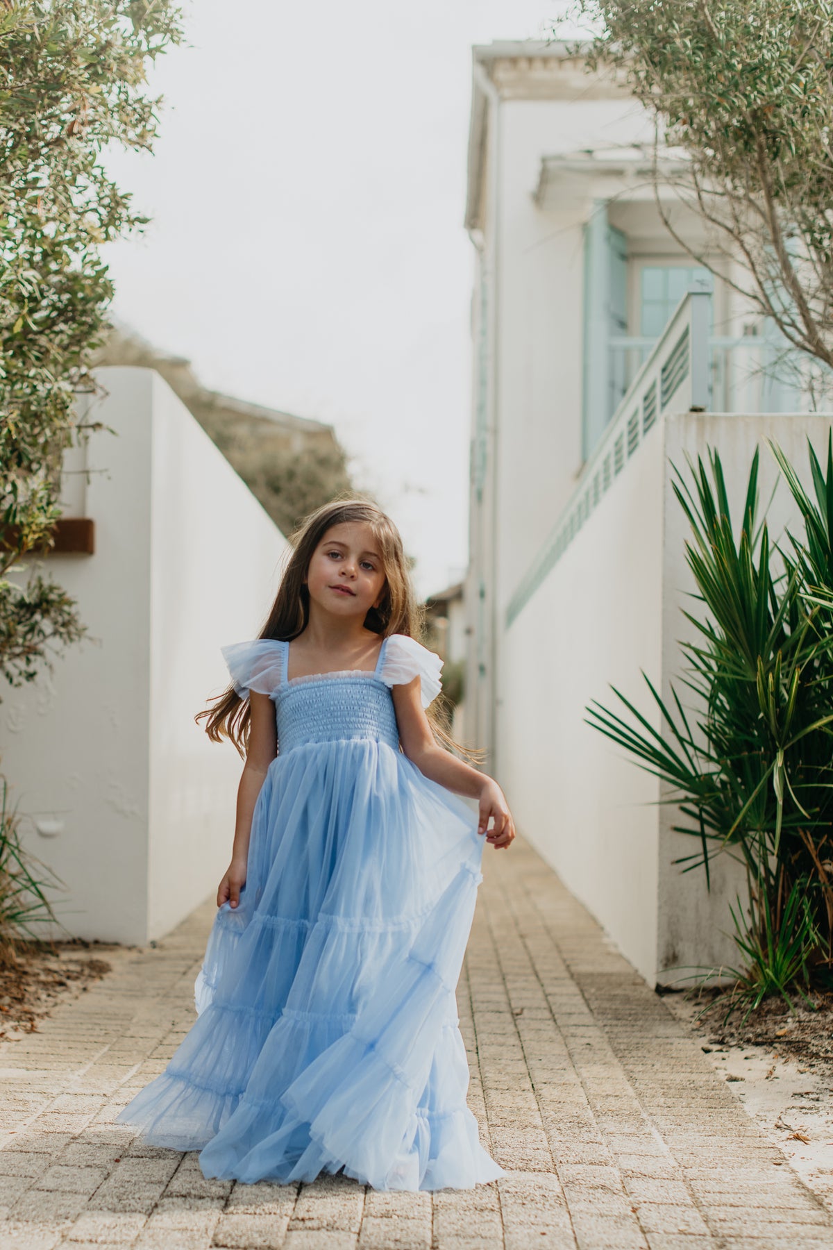 SS Girl's Dress Marabella Dress (periwinkle tulle)