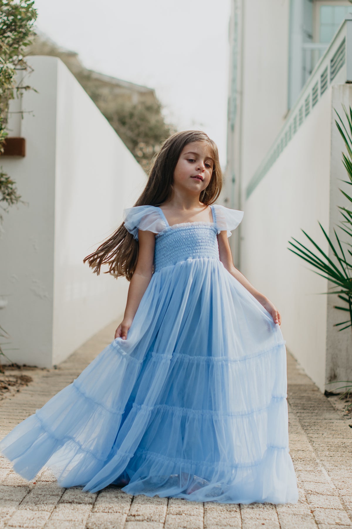 SS Girl's Dress Marabella Dress (periwinkle tulle)
