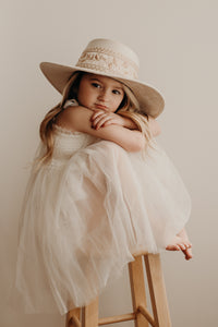 SS Girl's Dress Isa Dress (antique ivory tulle)
