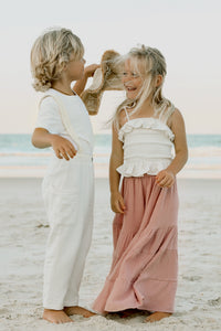 SS Girl's Bottoms Bella Maxi Pants (peony muslin)