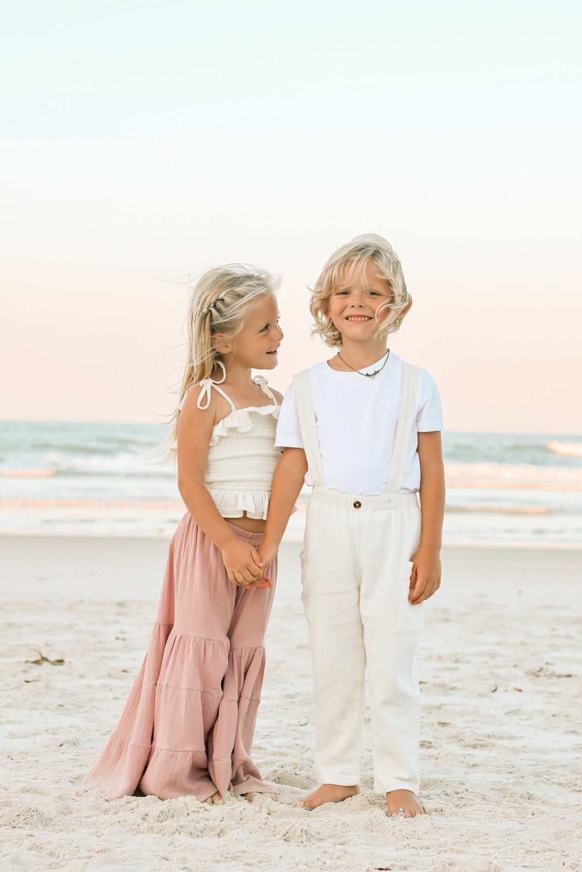 SS Girl's Bottoms Bella Maxi Pants (peony muslin)