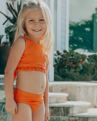 LB Girl's Swim Scoopback Set (turmeric) FINAL SALE