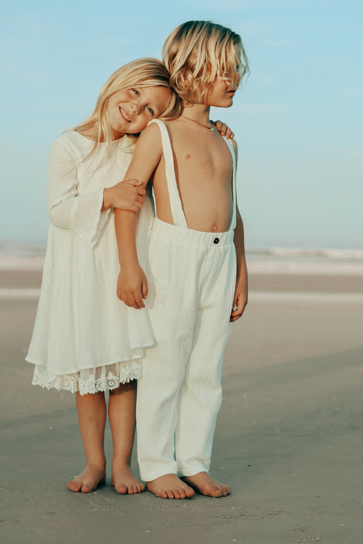 SS Boy's Bottoms Finn Pants (white muslin)