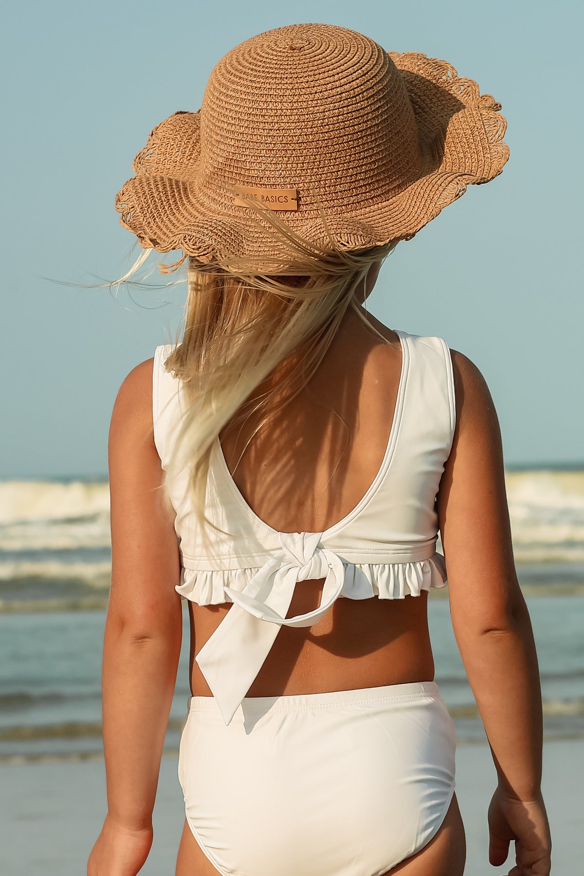 LB Girl's Swim Scoopback Set (bone)