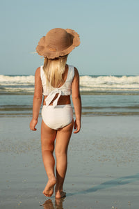 LB Girl's Swim Scoopback Set (bone)