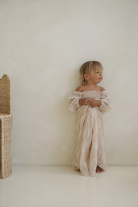 SS Girl's Dress Pippa Maxi (natural chiffon)