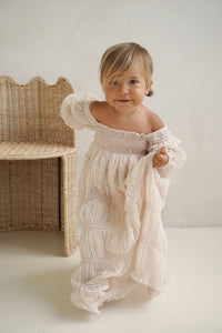 SS Girl's Dress Pippa Maxi (natural chiffon)