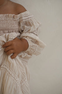 SS Girl's Dress Pippa Maxi (natural chiffon)