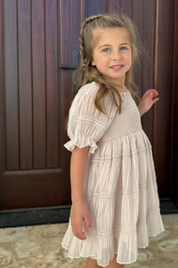 SS Girl's Dress Karina Dress (natural chiffon)