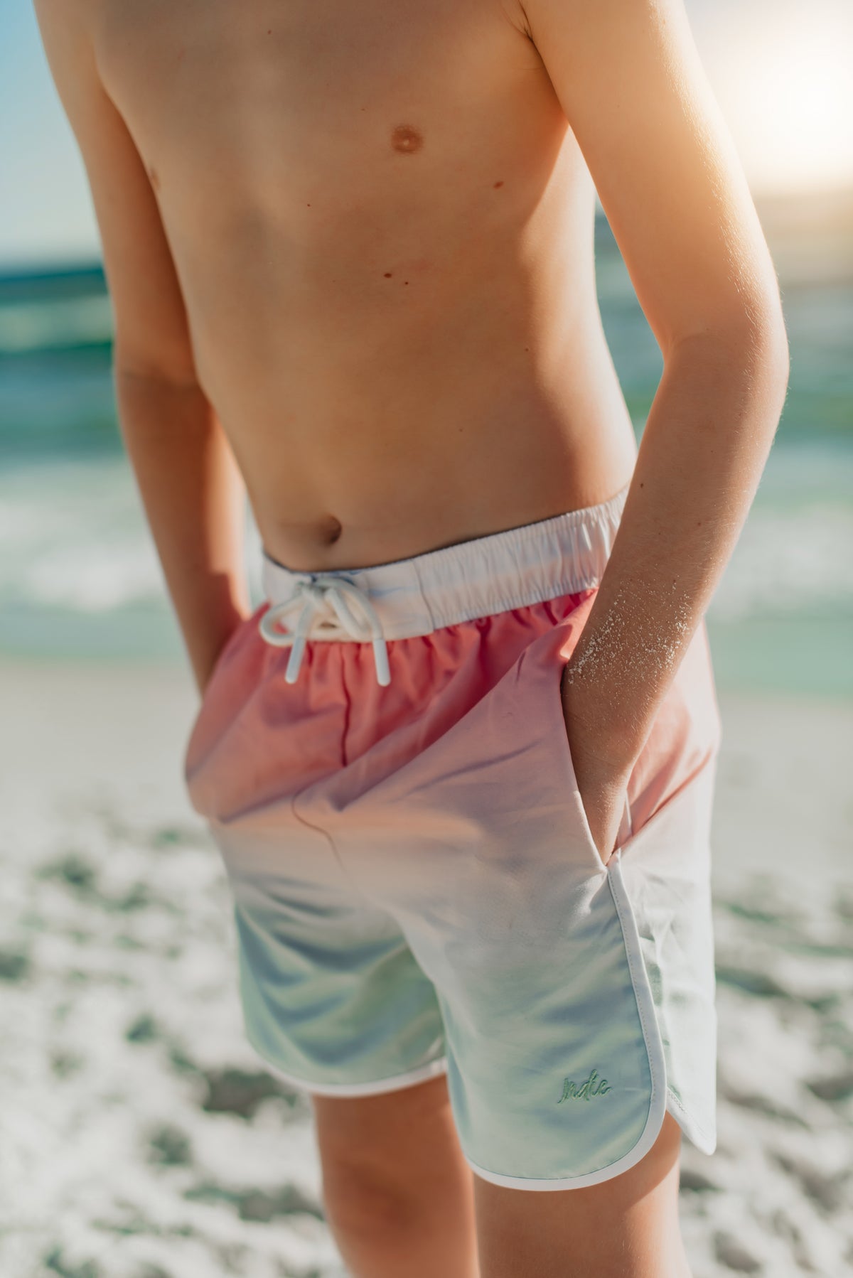 LB Men's Swim Men's Surf Shorts (sundown ombre)