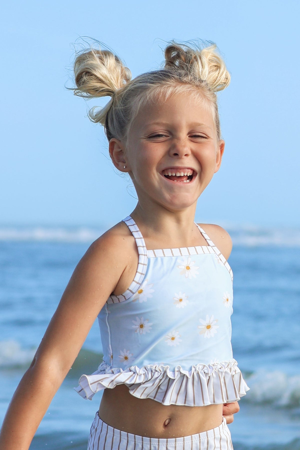 LB Girl's Swim Tankini Set (daisy) FINAL SALE