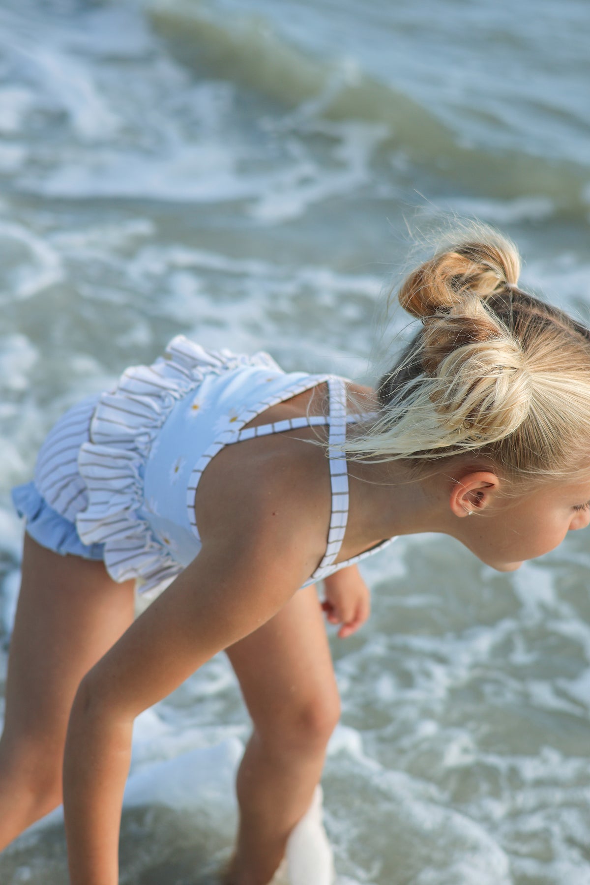 LB Girl's Swim Tankini Set (daisy) FINAL SALE