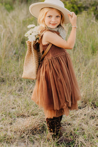 SS Girl's Dress Isa Dress (cedar tulle)