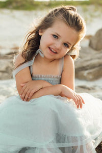 SS Girl's Dress Isa Dress (airy blue tulle)