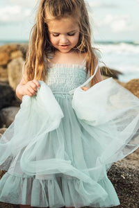 SS Girl's Dress Isa Dress (airy blue tulle)