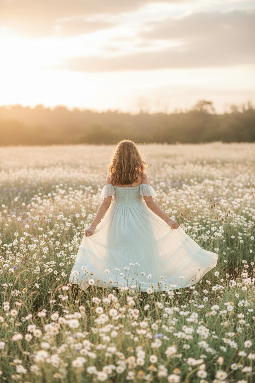 SS Girl's Dress Marabella Dress (mint tulle)