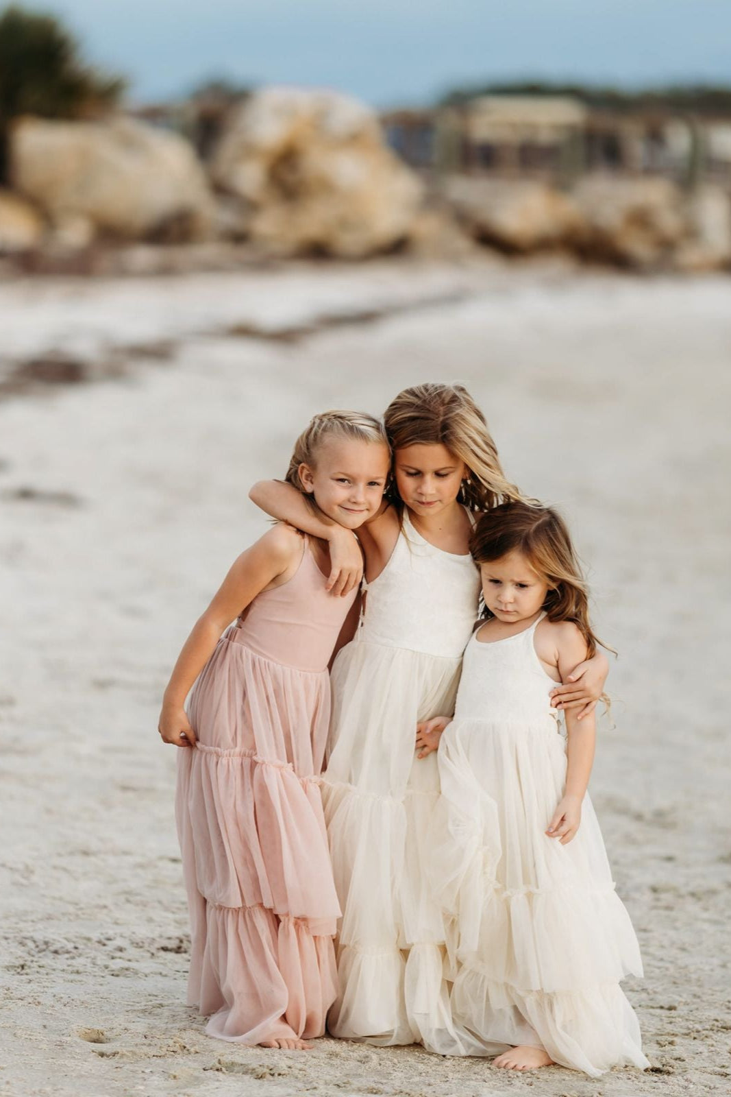 SS Girl's Dress Wendy Dress (antique ivory tulle)