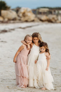 SS Girl's Dress Wendy Dress (antique ivory tulle)