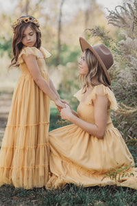 SS Girl's Dress Marabella Dress (saffron tulle)